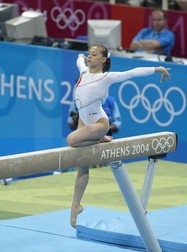 Dana Sofronie, pe „puntea suspinelor”, la JO 2004. Foto: EPA