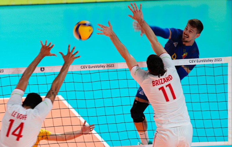 România a pierdut meciul cu Franța, în sferturile Campionatului European de volei masculin