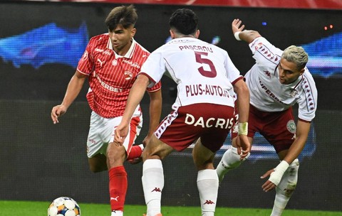 Meciul dintre Rapid și Dinamo s-a încheiat cu 2-0, după autogolul lui Gnahore, pe Arena Națională
