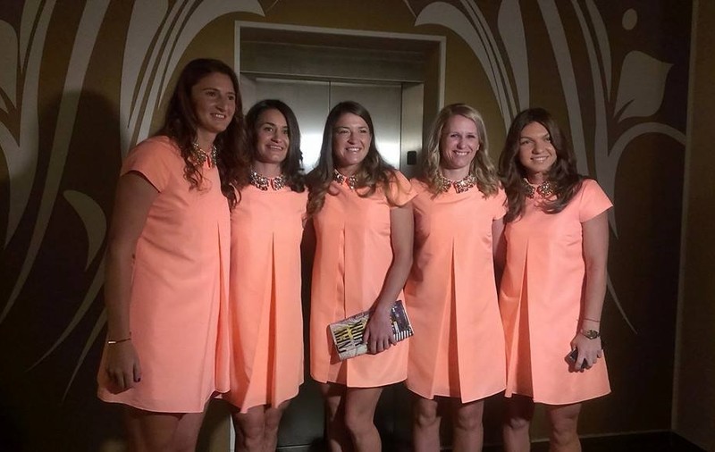 Echipa României de Fed Cup, în roz la petrecerea jucătoarelor