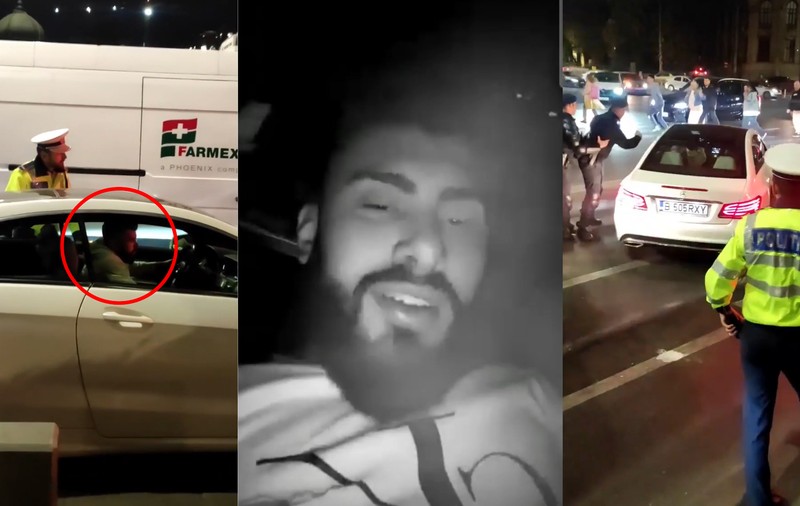 Șoferul fugar din București a fost prins, după ce a amenințat polițiștii pe Instagram. Bărbatul, găsit la 11 ore de când demarase în trombă de lângă 4 jandarmi