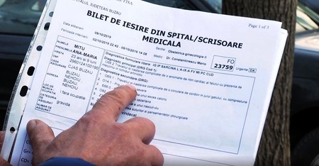 Biletul de ieșire din Spitalul Județean Buzău