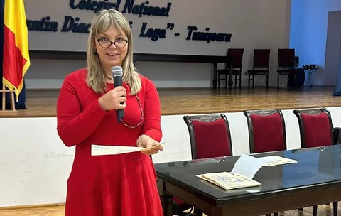 Violeta Estrella Bontilă, directoarea Colegiului Național „Constantin Diaconovici Loga” din Timișoara. Foto: arhivă personală