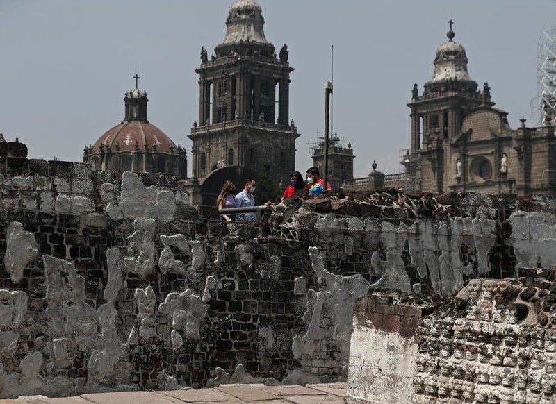 Templul din Mexico City a fost redeschis pentru vizitatori pe 27 aprilie FOTO: EPA-EFE/Mario Guzmán