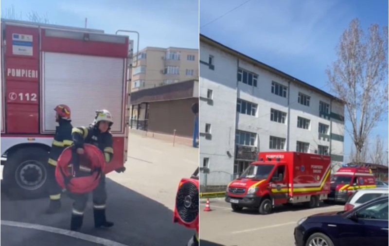 Incendiu la un panou electric la Spitalul Rovinari. Aproximativ 50 de pacienți și cadre medicale, evacuați