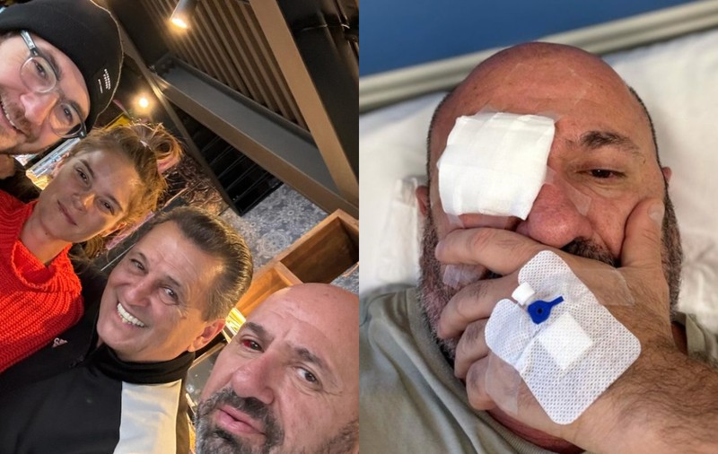 Prima poză cu Cătălin Scărlătescu după ce a ieșit din spital. Ce au observat fanii lui: „Ce ochi roșu ai! Recuperare grabnică”