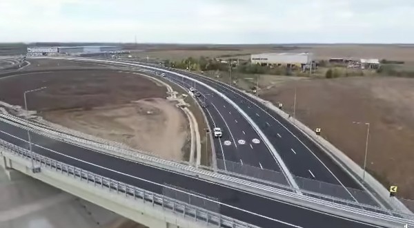 Un nou drum național, DN69A, deschis lângă Timișoara. Are 10 km lungime, 4 benzi și parapet median tip New Jersey
