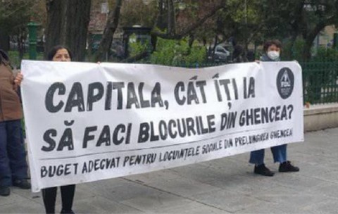 Locuitorii din Prelungirea Ghencea protestează luni dimineață în fața Primăriei București: „Vrem locuințele sociale promise”