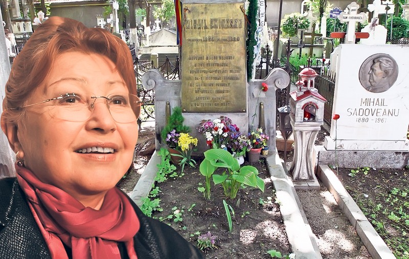 Rodica Popescu Bitănescu joacă teatru printre morminte