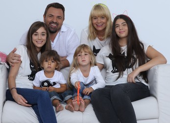 Horia Brenciu si familia lui