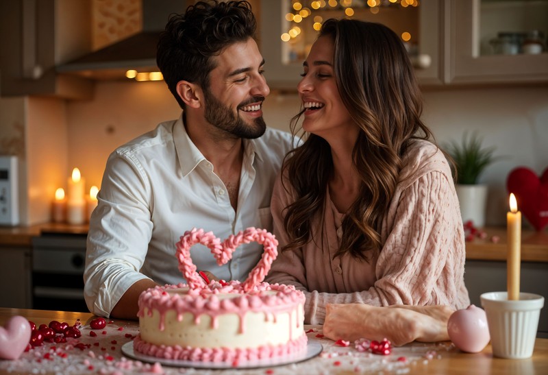 Dulciurile și prăjiturile au făcut parte din decorul de Valentine’s Day. Foto: freepick.com