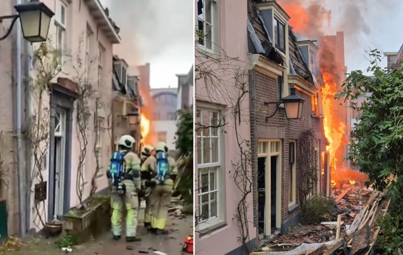 Mai multe clădiri s-au prăbușit în Utrecht, în urma unei explozii puternice
