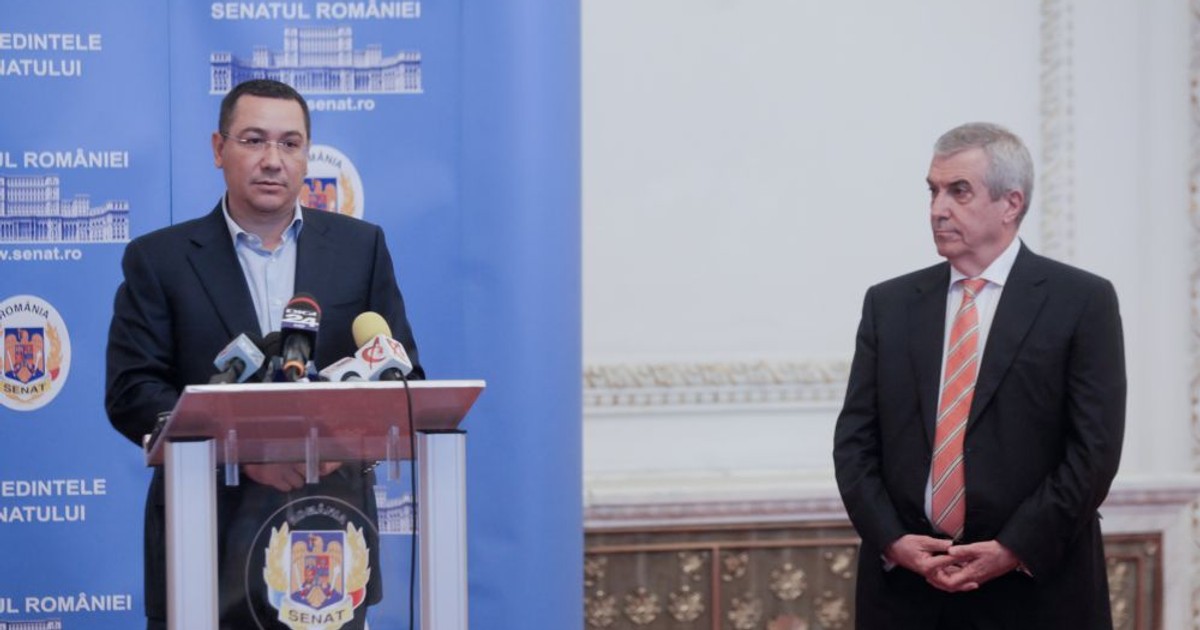 Alianța politică între Victor Ponta și Călin Popescu Tăriceanu (Foto: Inquam Photos / George Călin)