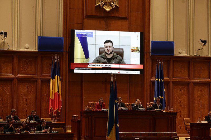 Președintele Ucrainean a mulțumit românilor pentru sprijinul acordat refugiaților / foto Libertatea