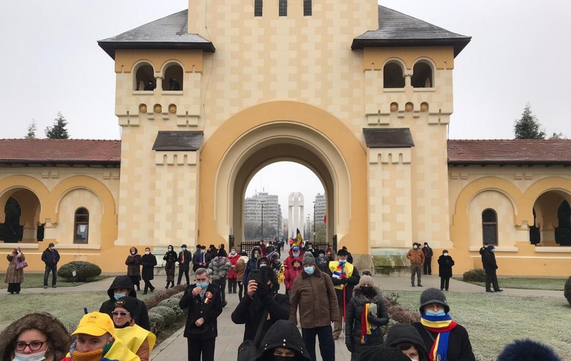 La Alba Iulia, sărbătoare atipică de 1 Decembrie, fără paradă militară și fără masă populară