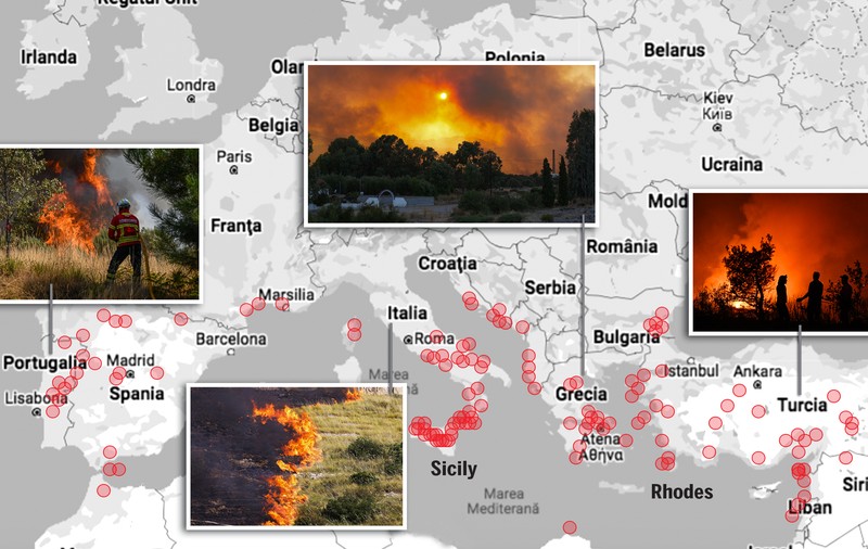 Zile de foc în Europa, unde mai multe țări au de înfruntat „una dintre cele mai complicate perioade”. „Suntem în criza climatică”
