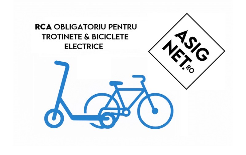 RCA obligatoriu pentru unele trotinete și biciclete electrice