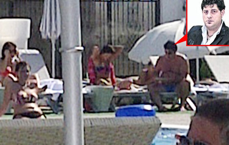 Foto | Tavi Colen, la piscină cu o brunetă misterioasă