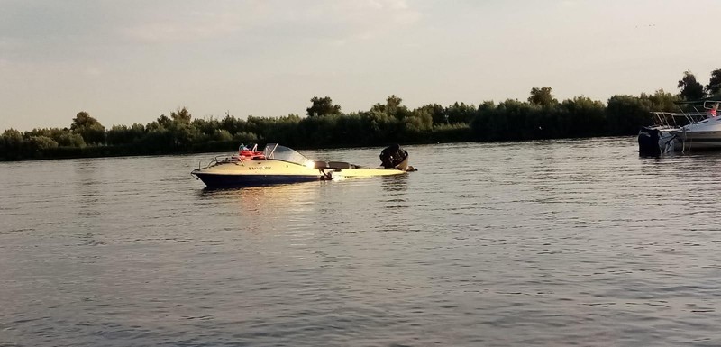Bărcile implicate în accidentul de la Murighiol | FOTO: ISU Tulcea