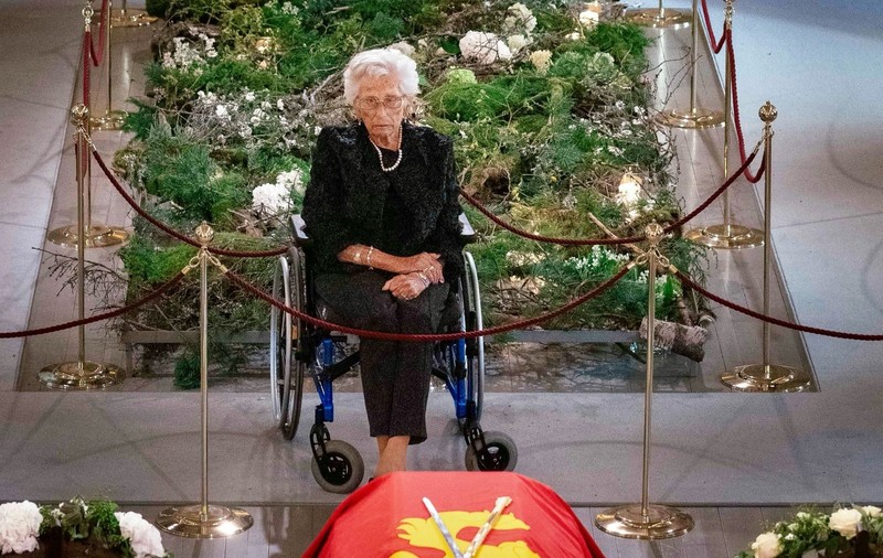 Prințesa Astrid a asistat în urmă cu două zile la funeraliile fratelui ei. Foto: Casa Regală a Norvegiei.
