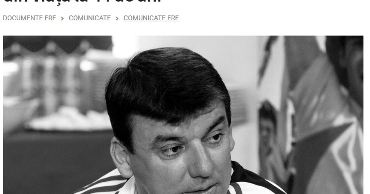 Anunțul FRF