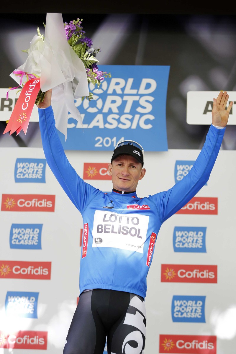 Greipel se bucură pentru parcursul bun din Turul Franţei. FOTO: EPA