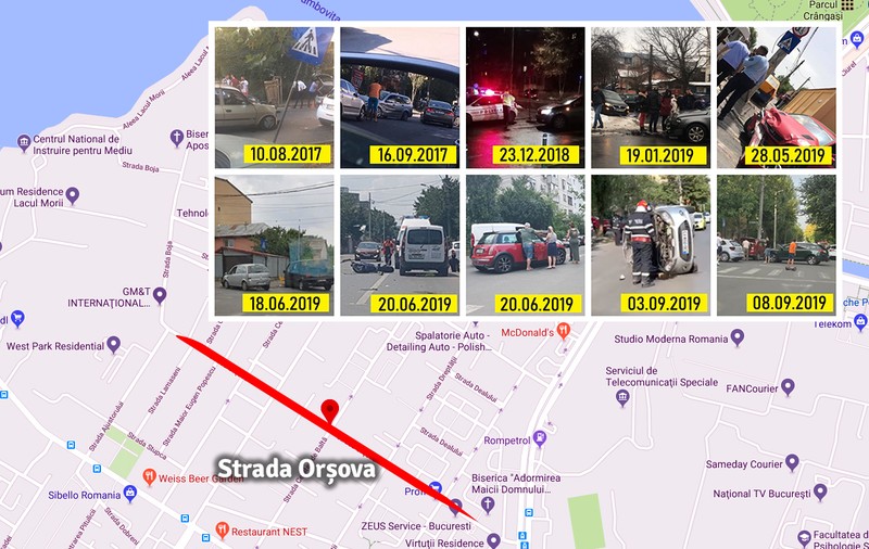 S-au scos limitatoarele de viteză de pe cea mai periculoasă străduță din București, cu 12 accidente în ultimii 3 ani! Poliția spune că e doar temporar, pentru că „sunt deteriorate”