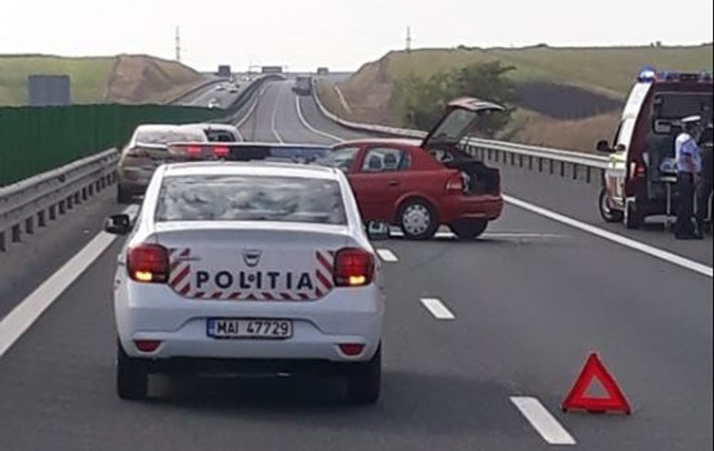 Trei accidente rutiere, în această dimineață, pe A2. În total, au fost implicate nouă autovehicule