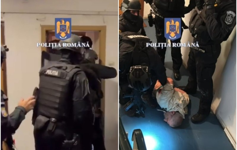 „Lasă maceta, că tragem”. Polițiștii au spart ușa și au intrat peste un bărbat agresiv, în București