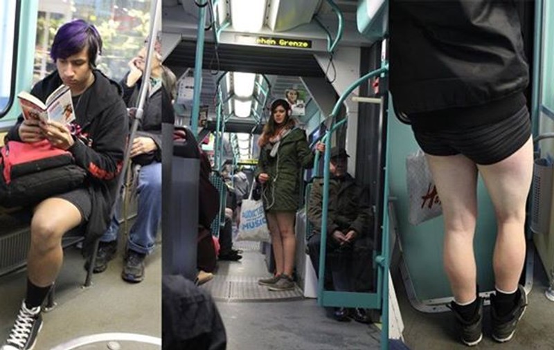 Bucureștenii, FĂRĂ PANTALONI la metrou