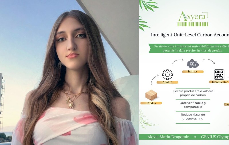 Elevă din Ploiești, calificată în etapa mondială a Genius Olympiad cu un proiect inedit: „Consumatorii ar avea, pentru prima dată, acces la informații clare și comparabile despre impactul real al produselor asupra mediului”