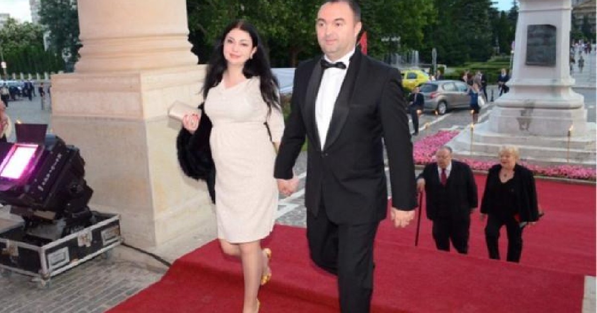 Sabina Adomniței împreună cu soțul ei, Cristian Adomniței