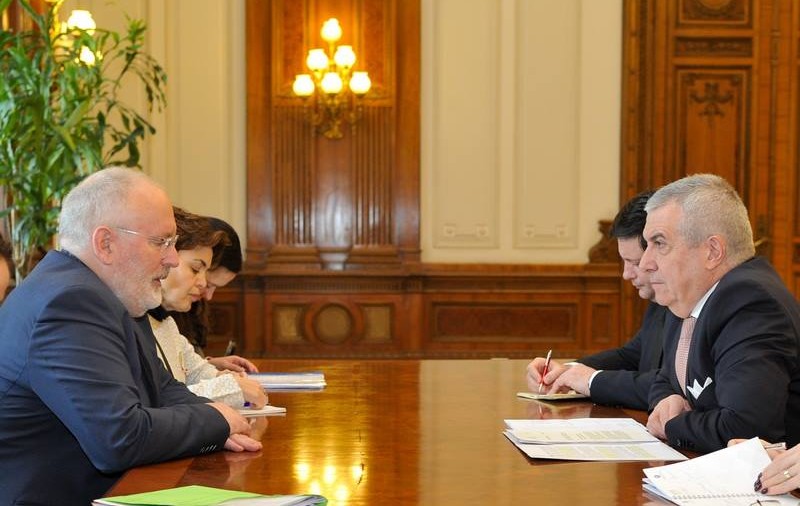 UPDATE. Tăriceanu i-a vorbit lui Timmermans despre întârzierea deciziei președintelui în cazul revocării șefei DNA; Sperăm că CE va condamna protocoalele secrete