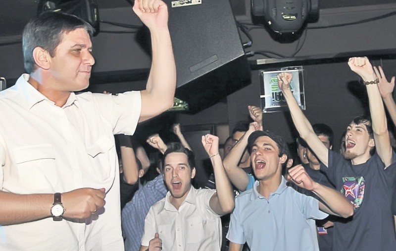 Suporterii Stelei au petrecut în club cu idolii lor