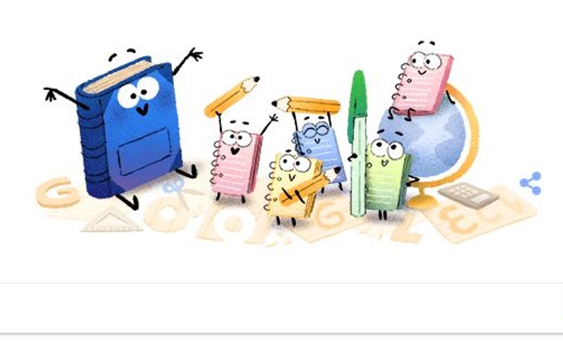 Prima zi de școală. Google sărbătorește începerea școlii cu un doodle special
