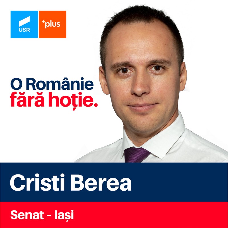 Cristi Berea, candidatul de pe locul doi pe lista USR-PLUS Iași pentru Senat, a fost membru al organizației Noua Dreapta