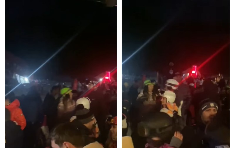 VIDEO | Aglomerație în stațiunile montane. Petrecere cu zeci de turiști în Poiana Brașov