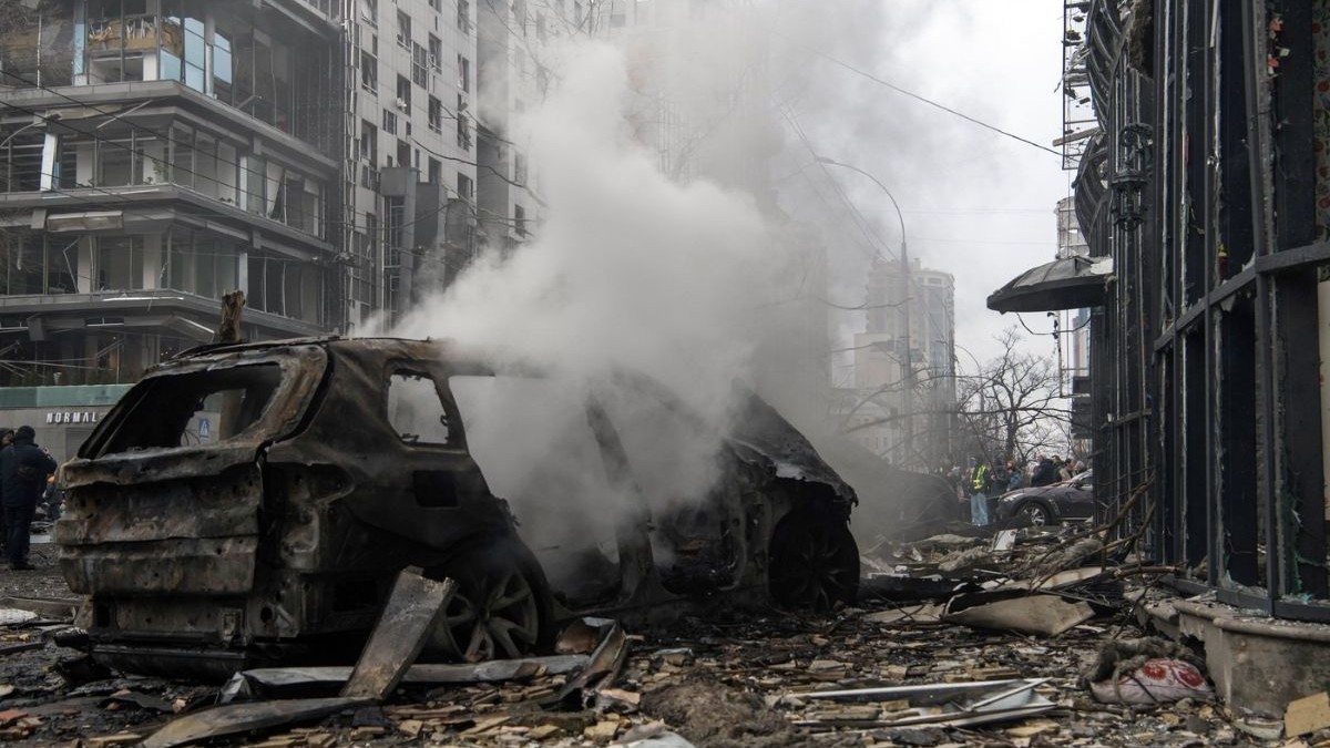 Clădiri din Kiev bombardate de ruși Foto: Profimedia