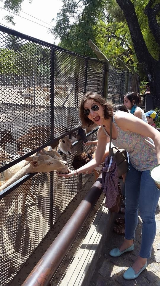 Ana Maria Brânză, la Grădina Zoologică din Buenos Aires