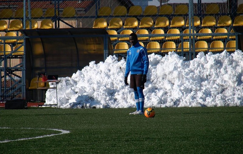 Fabrice Olinga l-a înfruntat pe Gică Hagi, la primul antrenament pentru Viitorul / GALERIE FOTO&VIDEO