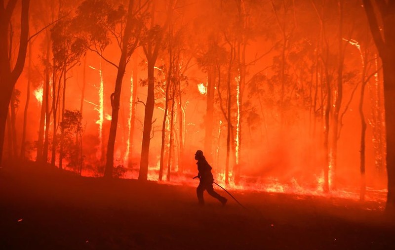 Incendii devastatoare în Australia. Orașul Sydney, învăluit într-o ceață toxică. Imagini dramatice