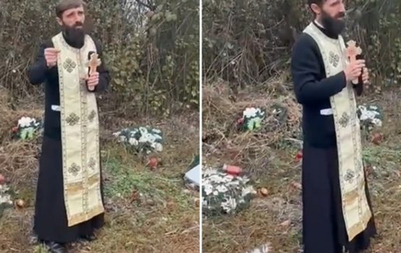 Un preot din Satu Mare le transmite credincioșilor să nu mai cumpere coroane de flori. „Puneți banii în cutiile pe care le-am făcut”