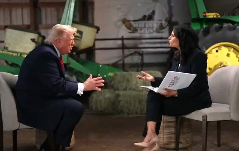 Donald Trump a făcut-o „proastă” pe jurnalista Kristin Welker, s-a ridicat și a plecat de la interviu. Ce l-a deranjat pe președintele american