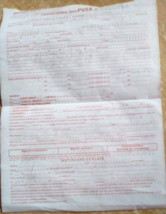 Procesul-verbal din care nu se înţelege nimic