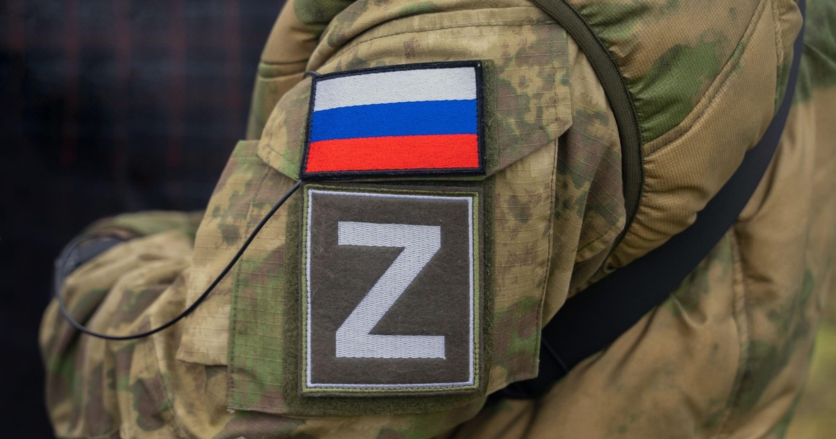 Soldat purtând simbolul Z al invaziei ruse în Ucraina. Imagine cu caracter ilustrativ Foto: Profimedia