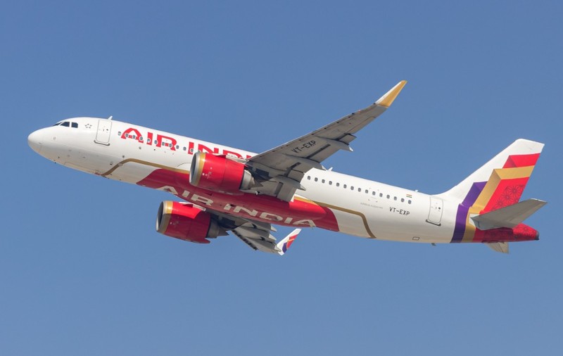 Un avion Air India în aer, imediat după decolare