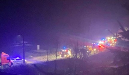 O mașină s-a răsturnat între Cârlig și Popricani, în județul Iași, un copil de 14 ani a murit. Foto: Facebook / Iași Tv