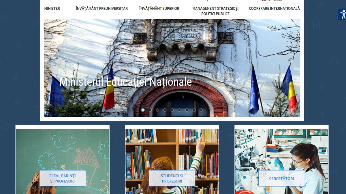 Site-ul Ministerului Educației a picat constant. Nimeni nu se mai ocupă de întreținere. Explicațiile oficiale