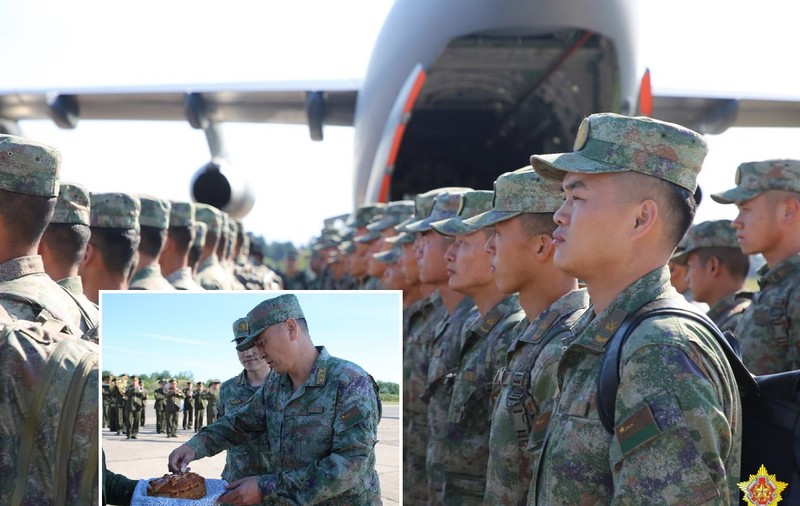 Sute de soldați chinezi au aterizat în Belarus și au fost primiți cu pâine și sare: „Antrenamente antiteroriste!”