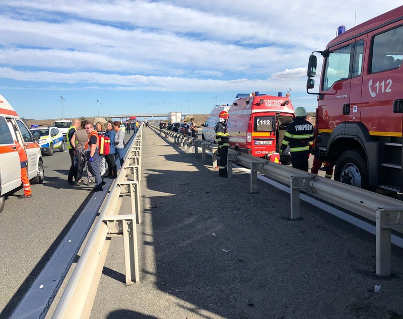 Accident grav pe autostrada Bucureşti – Ploieşti. Două persoane sunt în comă, iar un copil a fost rănit